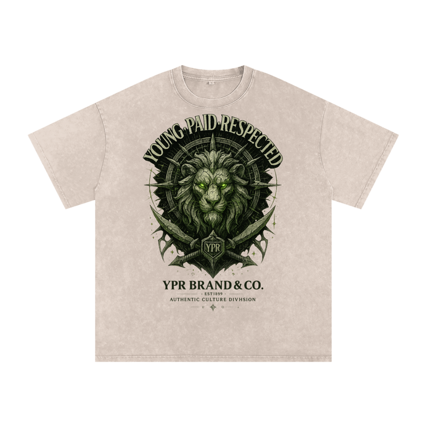 “Respect the Lion” Oversized Cotton T-Shirt