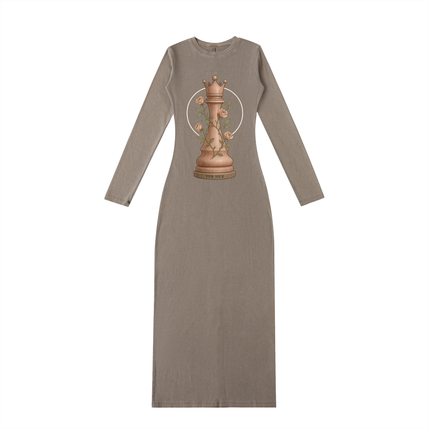 “Crown the Queen” Slit Maxi Dress