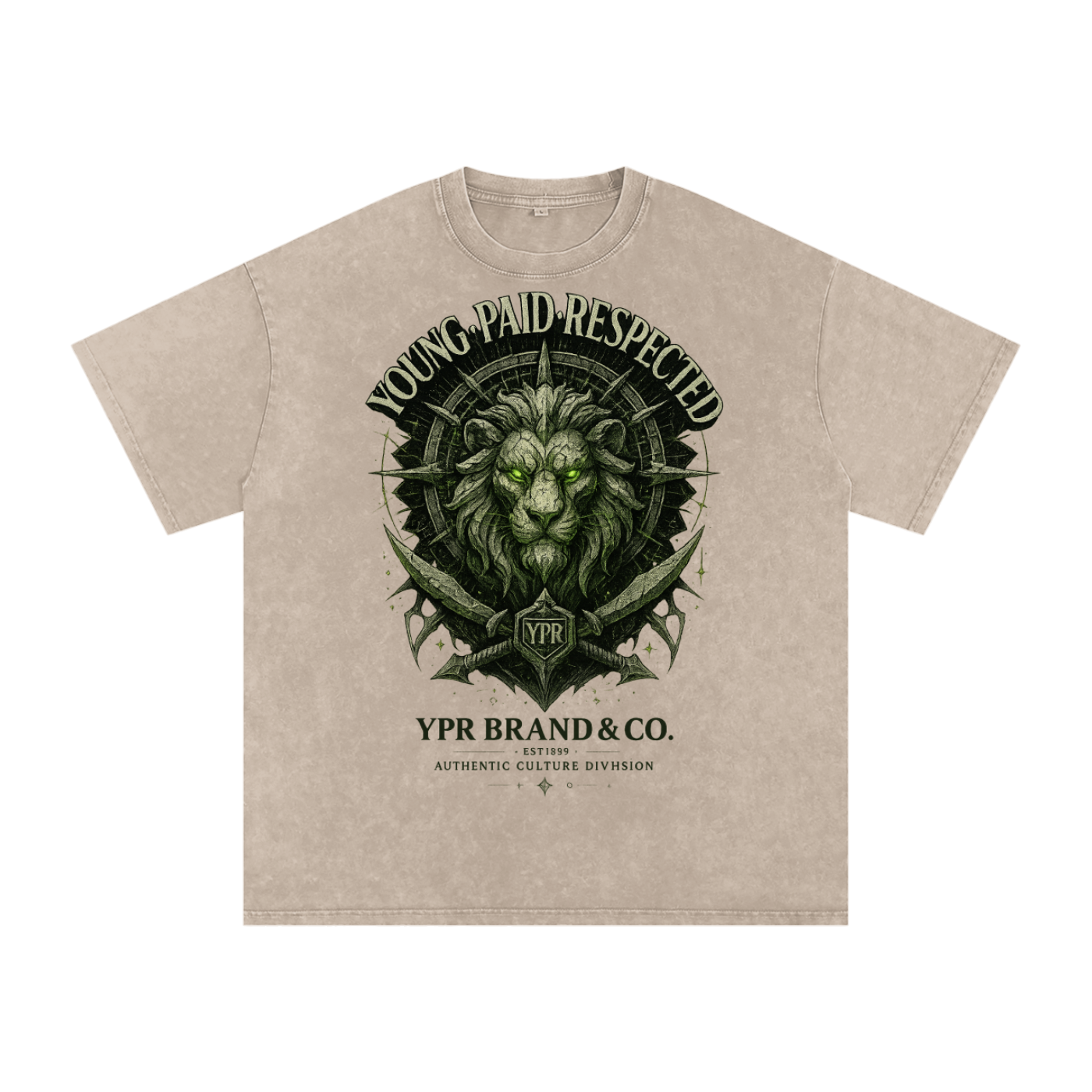 “Respect the Lion” Oversized Cotton T-Shirt