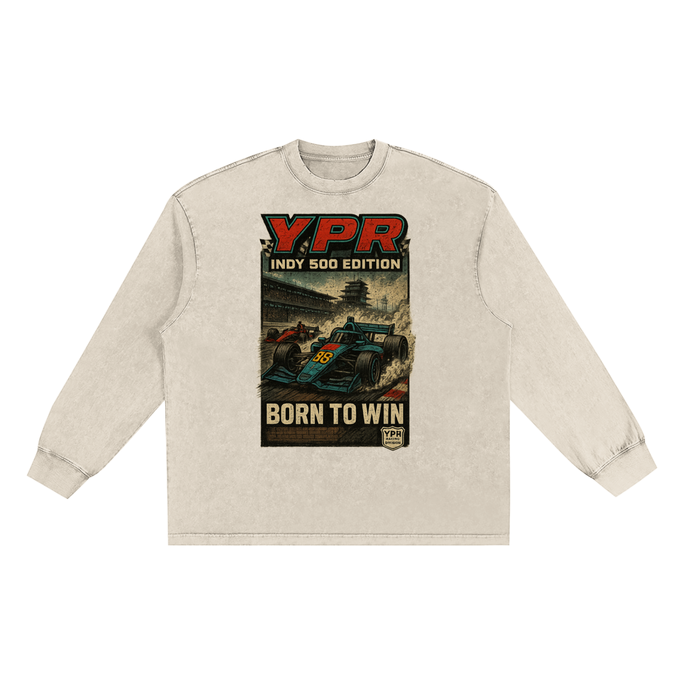 “YPR 500” Frayed Edge T-Shirt