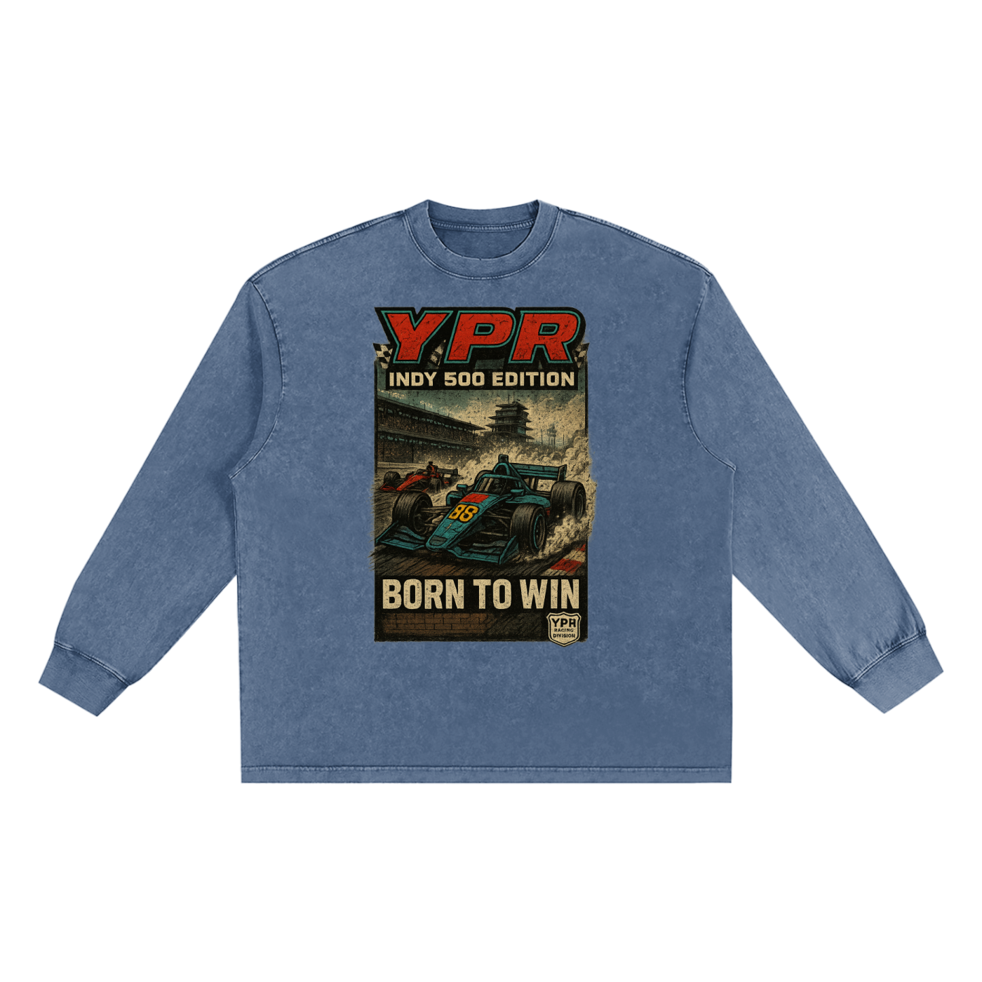 “YPR 500” Frayed Edge T-Shirt