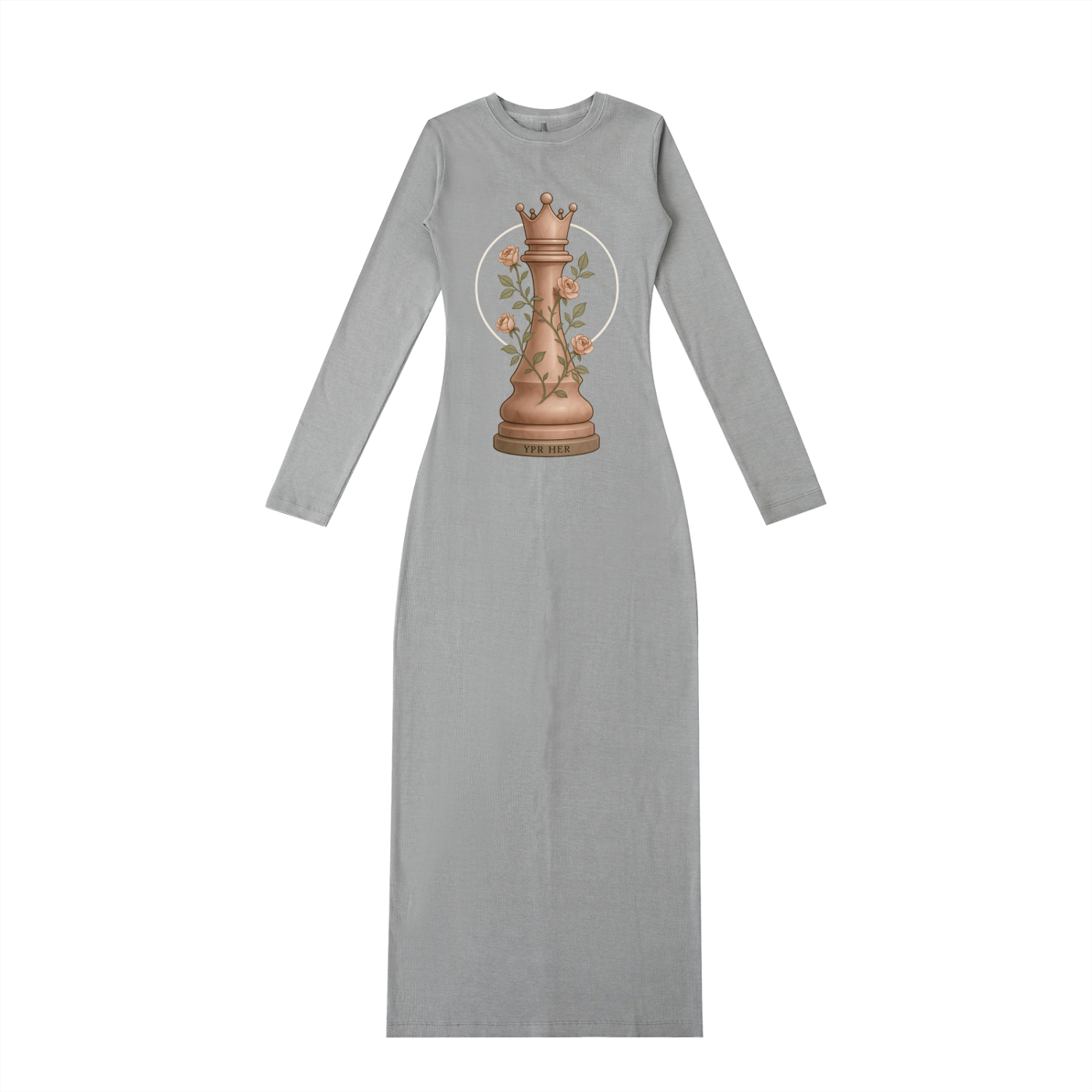 “Crown the Queen” Slit Maxi Dress