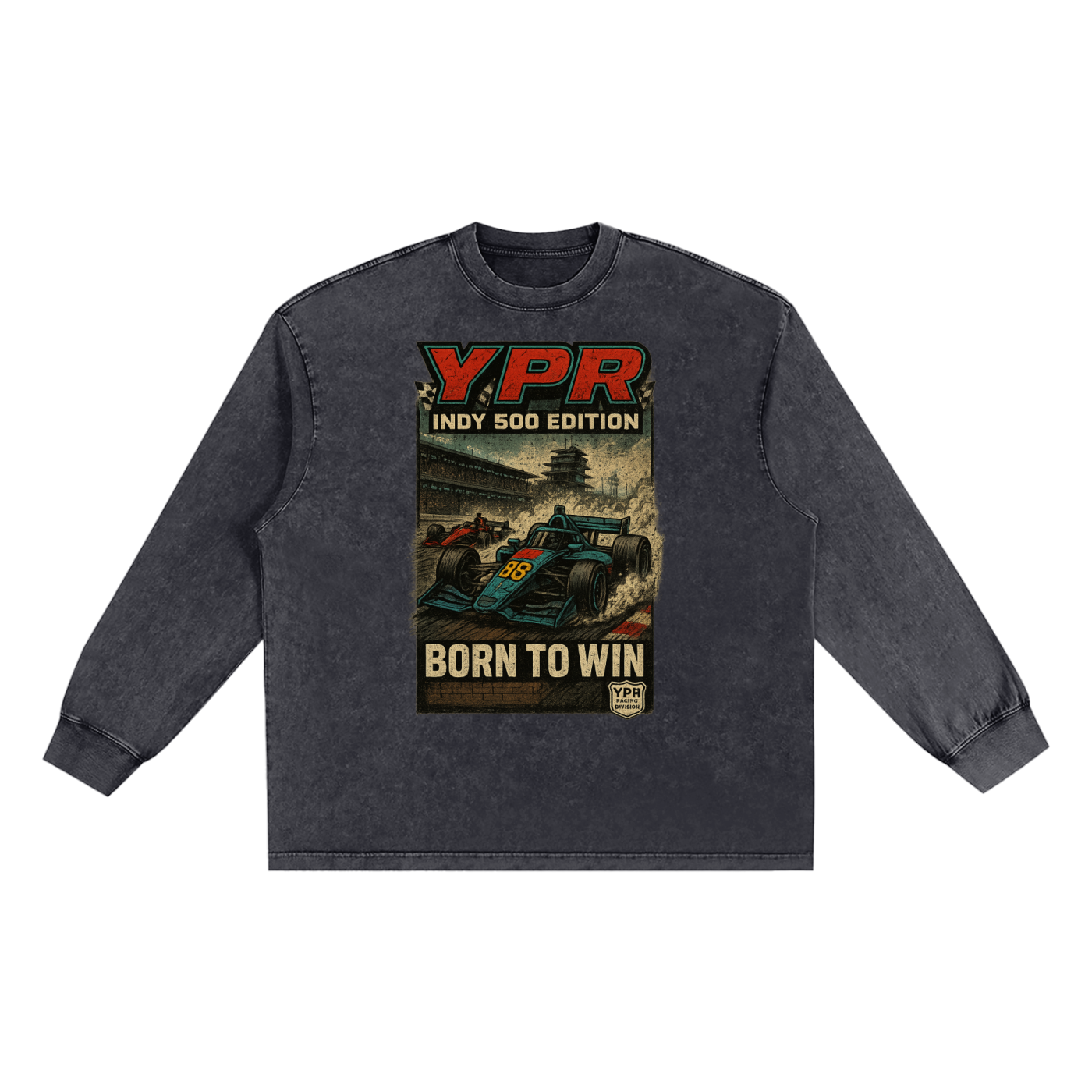 “YPR 500” Frayed Edge T-Shirt